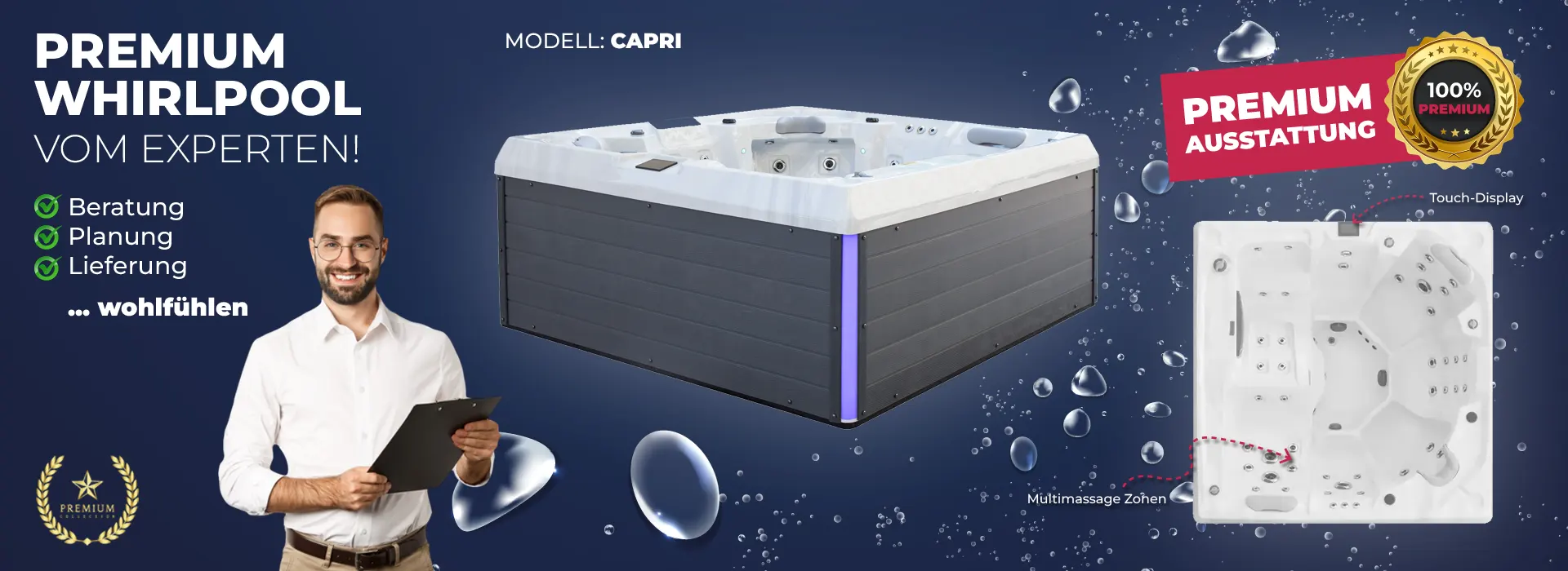 Garten Whirlpool Capri