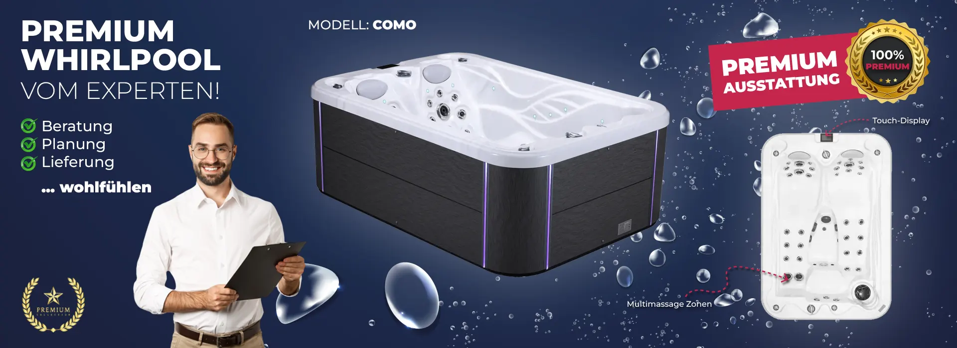 Terrassen Whirlpool Como